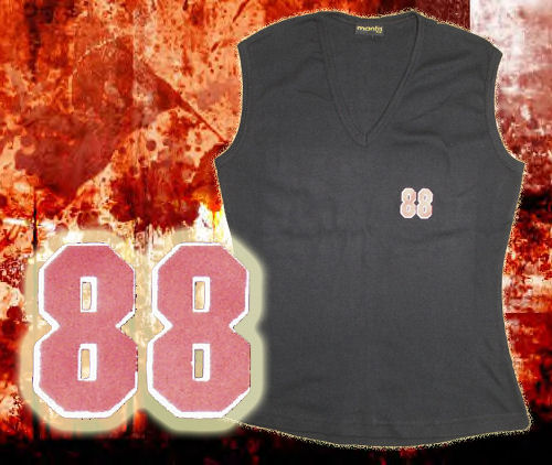 V-Neck Top schwarz - 88