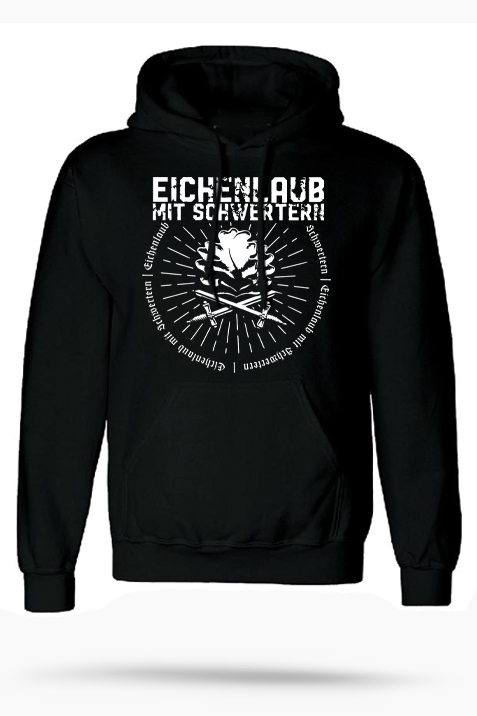 Kapuzensweatshirt- Eichenlaub mit Schwertern
