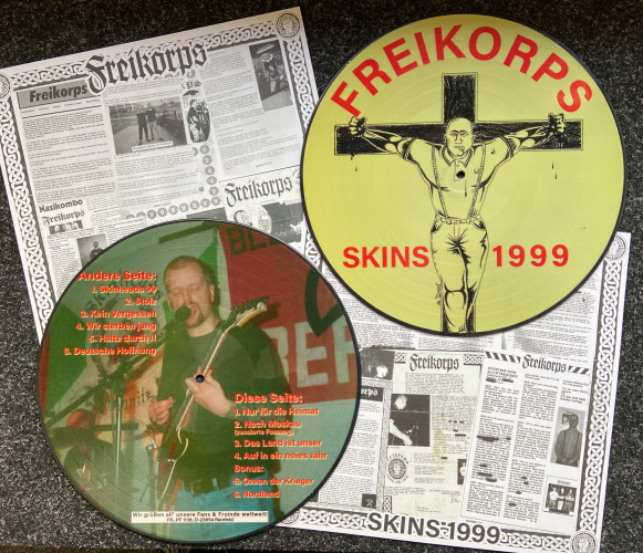 LP- Freikorps - Skins 1999 + Bonus (Picture-LP) LP- Freikorps - Skins 1999 + Bonus (Picture-LP)
