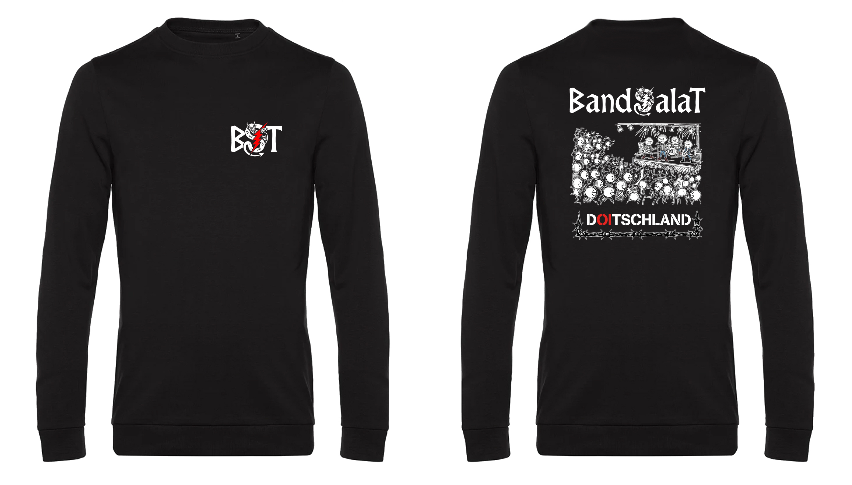 Sweatshirt- Bandsalat - Doitschland