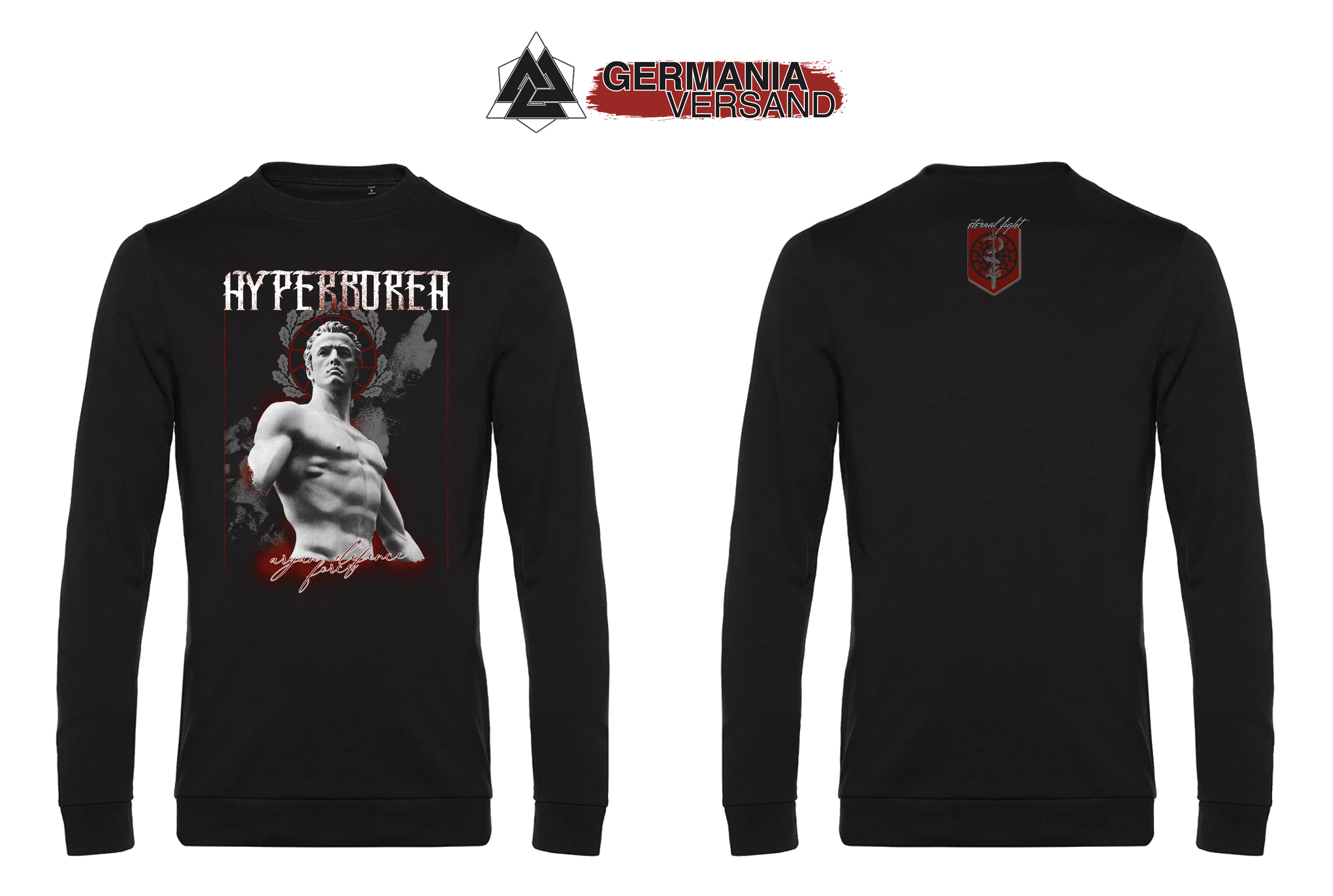 Sweatshirt- Hyperborea (schwarz)
