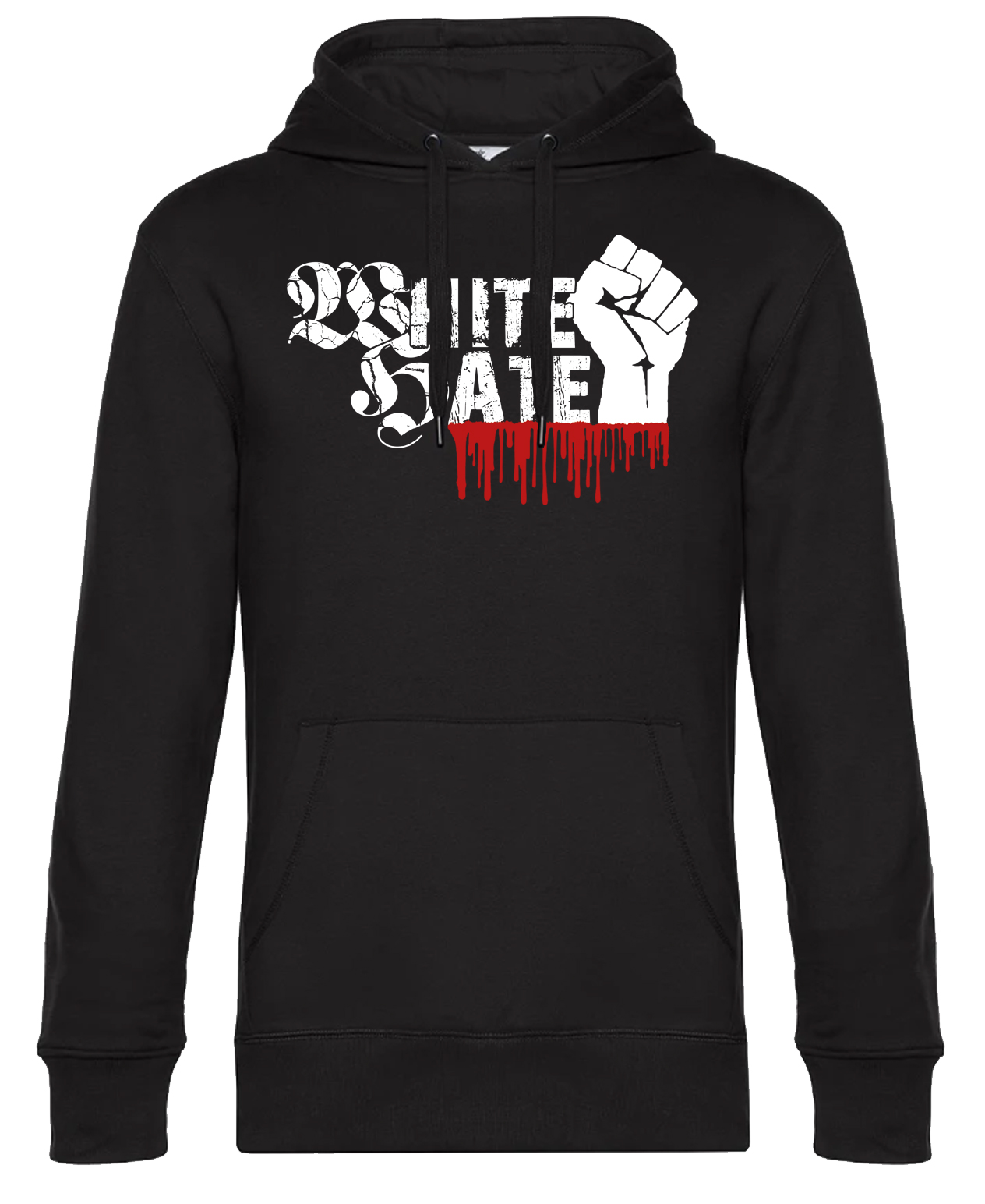 Kapuzensweatshirt- White Hate