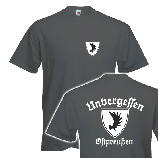 T-Shirt- Unvergessen Ostpreußen stone T-Shirt- Unvergessen Ostpreußen stone