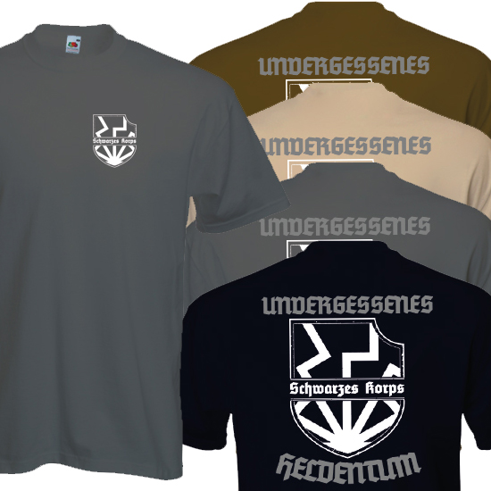 T-Shirt- Schwarzes Korps T-Shirt- Schwarzes Korps