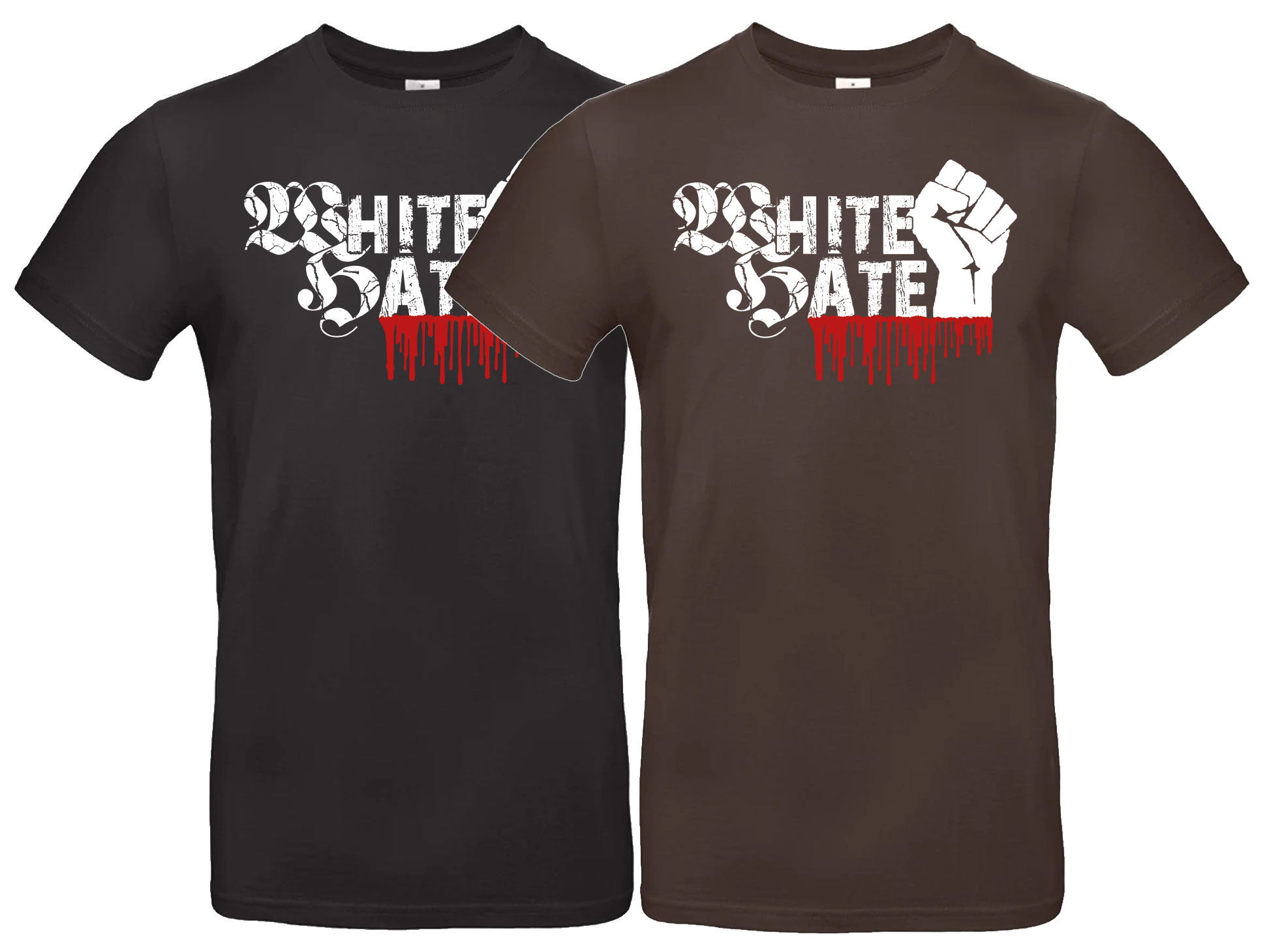 T-Shirt- White Hate