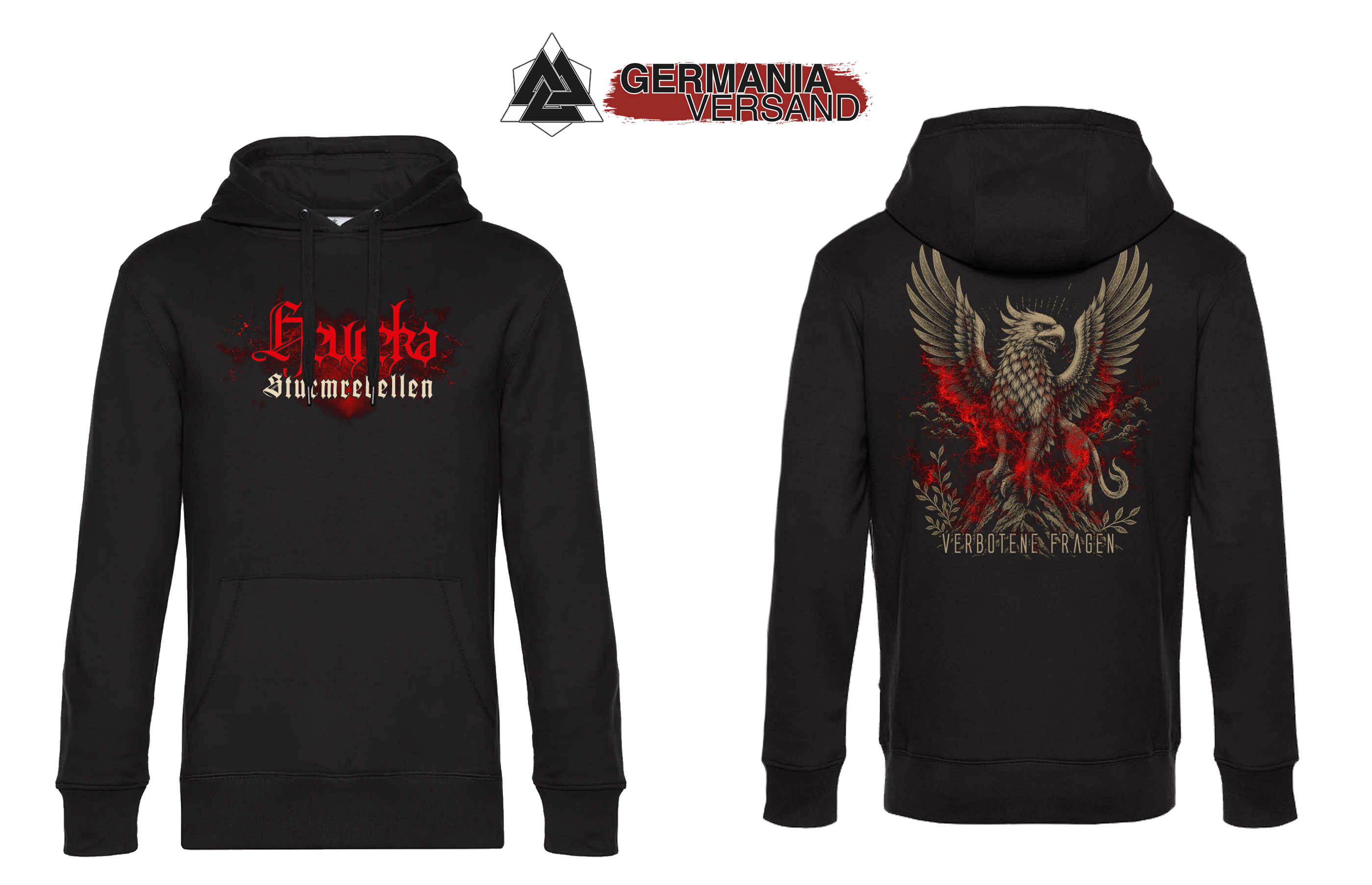 Kapuzensweatshirt- Heureka/Sturmrebellen - Verbotene Fragen
